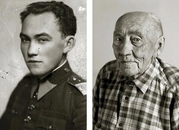 Фотопроект, який засвідчує людей в молодому віці і після того, як їм виповнилося 100 років. "Час знищує все, і наші обличчя теж.".