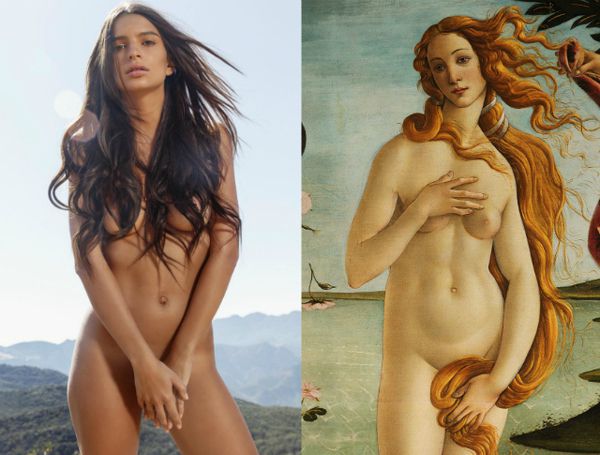 Емілі Ратажковски порівняла своє фото з картиною Сандро Боттічеллі "Народження Венери". Емілі Ратажковски не звикати оголюватися на фотосесіях, а нам не звикати розглядати подібні знімки не тільки на сторінках глянцю, але і в Instagram знаменитості.