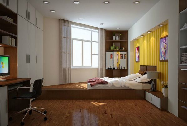  Як розширити межі невеликої спальні в типовій малогабаритної «панельці»? (відео). Облаштувати зі смаком можна і невелику площу!