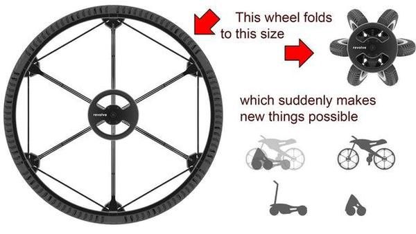 Німецький дизайнер розробив складане колесо. Фото. Світ продовжує заново винаходити колесо.