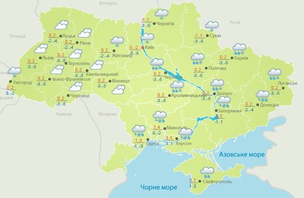 В Україні оголошено штормове попередження: схід і південь засипатиме. В суботу, 20 січня, у північних, вночі і в східних, Рівненській, Волинській, Одеській областях та в Карпатському регіоні невеликий сніг, на дорогах ожеледь.