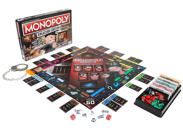 Випущена спеціальна версія «Монополії» для шулерів. Занадто сильні були позиви до корупції у граючих.