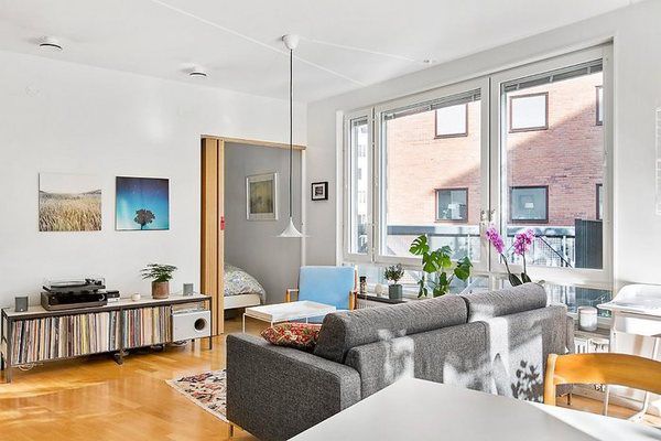 Квартира, де маленька площа не стала перешкодою для стильного інтер'єру (Фото). Приклад, як розумно розподілити простір в невеликій квартирі.