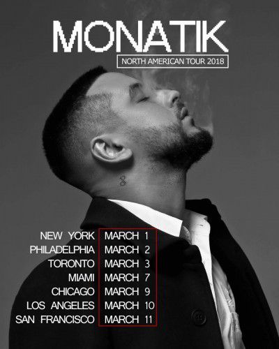 MONATIK відправляється в музичний тур. Співак MONATIK готується до туру по Америці і Канаді.