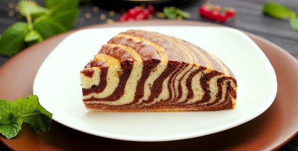 найсмачніший та найкрасивіший пиріг, скуштуйте  - "зебра"