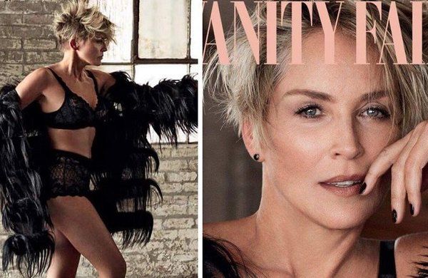 59-річна Шерон Стоун похвалилася розкішною фігурою в новій зйомці Vanity Fair. 59-річна Шерон Стоун (Sharon Stone) не перестає дивувати шанувальників підтягнутою фігурою і ідеальним почуттям стилю 
