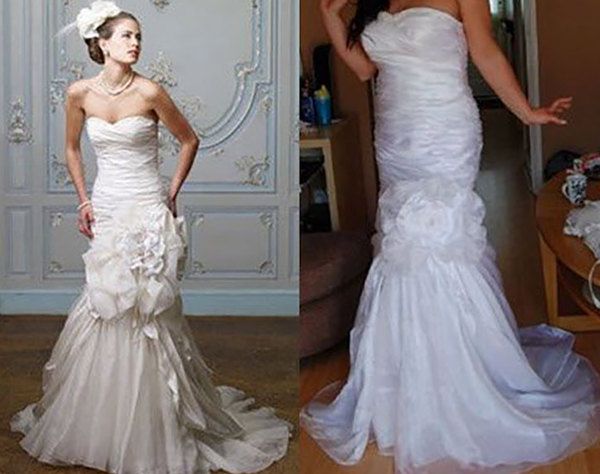 Очікування vs. реальність: як виглядають весільні сукні з AliExpress. Хтось так і не може вирішитися замовити в інтернет-магазинах навіть сумку, а хтось безстрашно набуває онлайн не просто модні новинки, але і навіть весільну сукню.