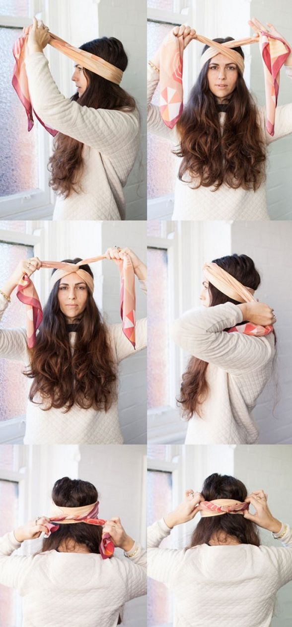12 відмінних способів красиво зав'язати хустку на голові. Щоб бути модною, потрібно не тільки мати в гардеробі багато хусток, потрібно вміти їх красиво і елегантно носити на голові. 