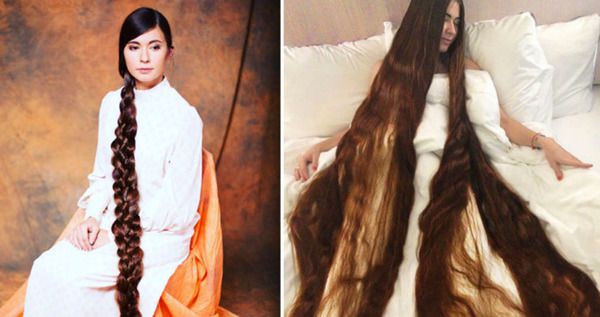 Сучасна Рапунцель продемонструвала своє розкішне волосся. Алія Насирова відрощувала волосся протягом останніх 20 років. 