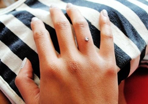 Пірсинг пальця — новий (лякаючий) спосіб носити діаманти. Пірсингом язику або сосків нікого не здивувати.