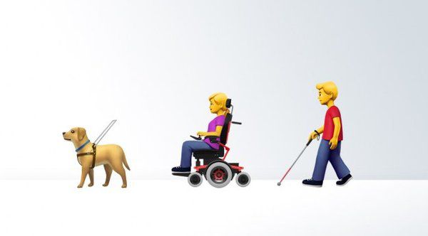 Apple запропонувала емодзі із зображенням інвалідності. Компанія Apple має намір ввести емодзі, що представляють людей з інвалідністю.