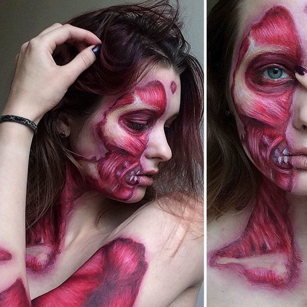 Дівчина робить макіяж, від якого холоне кров (Фото). Макіяж про який можна сказати: це не мистецтво, це чарівництво!.