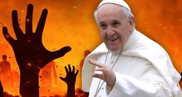 Після заяви Папи Франциска  що "Пекла не існує", з купола Святого Петра почали падати великі шматки штукатурки. Так, одним помахом руки папа Франциск скасував Пекло.