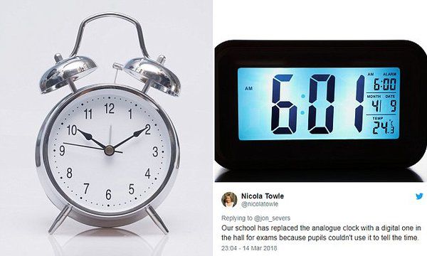 В школах більше не буде "звичайних" годинників: учні не розуміють час!. Тільки цифрові.