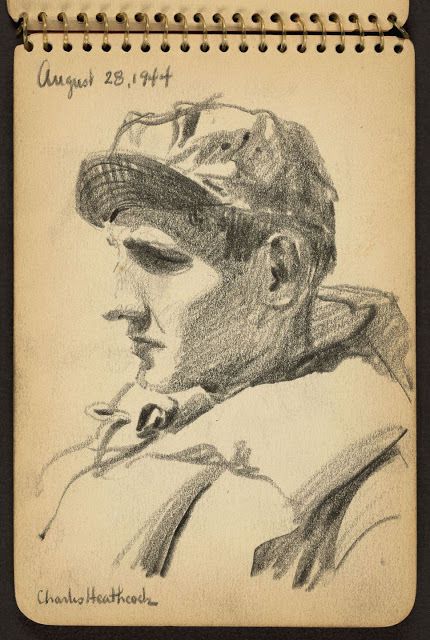 Друга світова війна в малюнках 21-річного солдата, зроблених у 1944 році. Завдяки малюнкам талановитого молодого архітектора можна уявити, яким було життя солдата 74 роки тому.