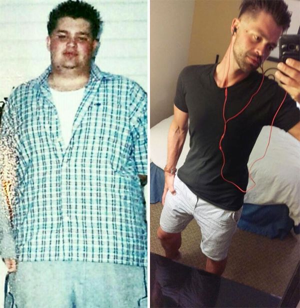 Справжні чоловіки, які зайнялися собою і скинули велику вагу (Фото). Чоловіки, які змогли відмовити собі в їжі і зайнятися спортом.