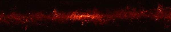 Опубліковано інфрачервоний знімок центру Чумацького шляху. Знімок опублікувало Європейське космічне агентство.