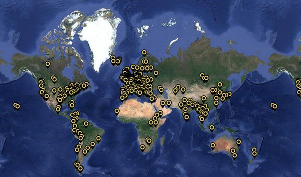 Створено звукову карту світу. «Cities of memory» – 2000 звуків з 75 країн світу на одній карті!