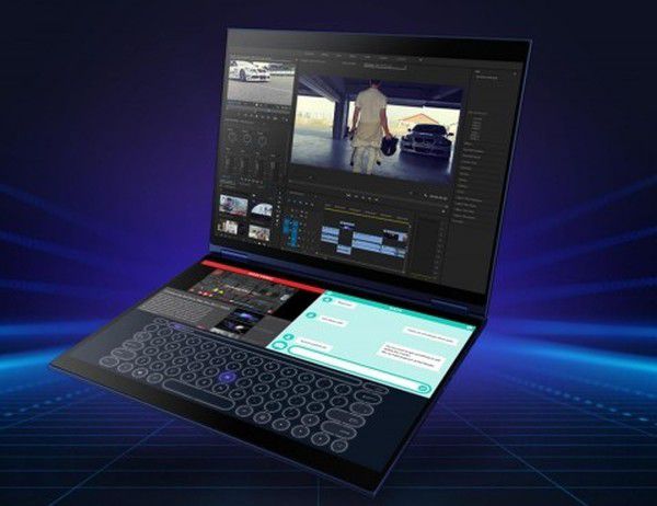 ASUS випустила ноутбук з двома дисплеями. Нижній екран можна використовувати як клавіатуру.
