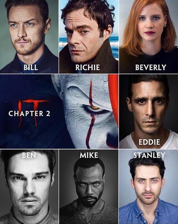 Стали відомі імена акторів нової частини «Воно». Вихід стрічки запланований на 6 вересня 2018 року.