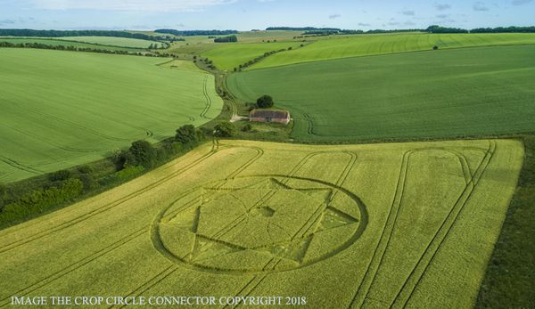 Новий малюнок на полі виявлено в графстві Вілтшир. В англійському графстві Вілтшир вчора виявили черговий загадковий малюнок на полі.