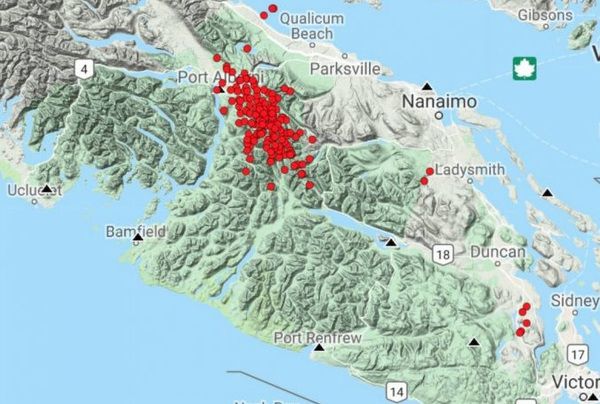 Північній Америці загрожує мега землетрус.   В даний час на острові Ванкувер, в Канаді, фіксуються лякаючі ознаки можливого потужного землетрусу.