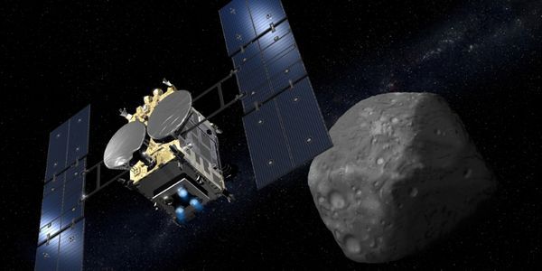 Космічний апарат Hayabusa 2 підійшов до астероїда Рюгу. Космічний апарат Hayabusa 2 зблизився зі своєю метою - астероїдом Рюгу.