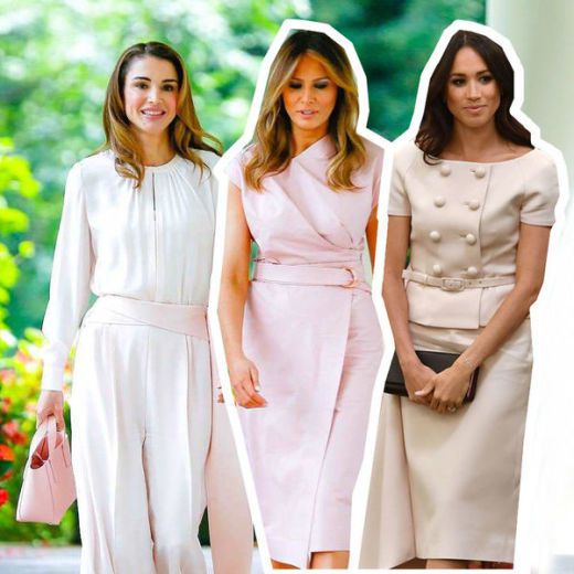 Меган Маркл, Меланія Трамп і королева Ранія воліють рожевий. Що з ними не так?. Чому дружини політиків, королів і принців вибирають рожевий, а жінки, які правлять державою, краще більш яскраві кольори?