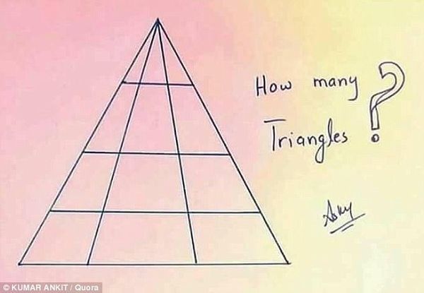 Скільки трикутників ви бачите на цій картинці?. Нереально складна головоломка.