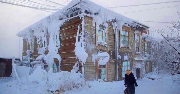 Фотограф поділився в Інтернеті кадрами з найхолоднішого місця на Землі. І там живуть люди. -50 градусів тут — звичайна температура.
