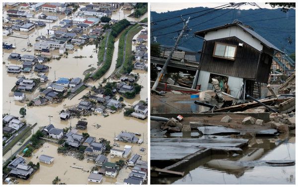 В Японії через повені загинули понад 100 осіб. За даними BBC News, у результаті стихії понад 50 зниклих безвісти.