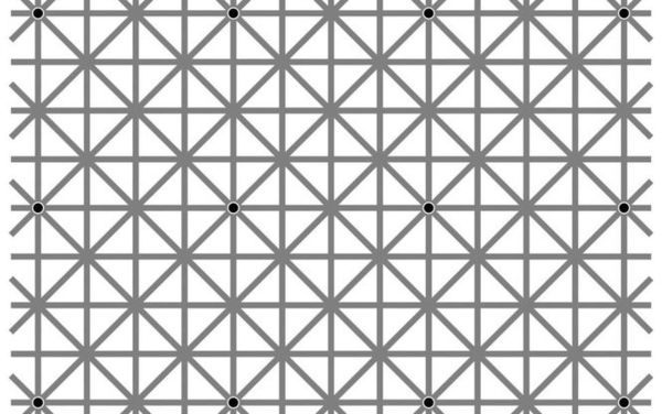 У мережі набирає популярність оптична ілюзія з 12 точками, які неможливо побачити одночасно. Вау!