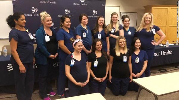 В американській лікарні майже одночасно завагітніли 16 медсестер з одного відділення. Керівництво медустанови готується до масової декретної відпустки.