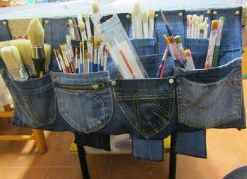 Любителям хендмейду присвячується! Яскраві ідеї.. Чудові роботи з джинсу своїми руками.