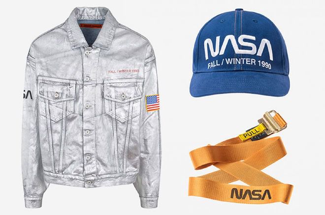 NASA створило колекцію одягу. Колекція включає куртки, рукавички, футболки, ремені та кепки.