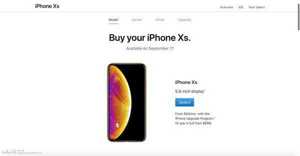 iPhone XS з'явиться у продажу на території США вже 21 вересня. У Європі новинки з'являться у жовтні або на початку листопада.