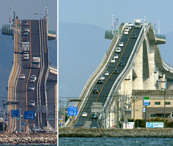 Найдовший у Японії міст, від якого голова йде обертом. Міст Ешіма Охасі в Японії місцеві справедливо окрестили “Дорогою до неба”.