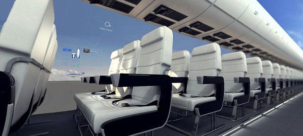 Літаки без вікон дадуть пасажирам панорамний вид на небо і космос. Польоти перестануть бути нудними.
