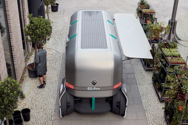 Renault представив концепцію безпілотника для доставки товарів. За задумом компанії, такі капсули зможуть вийти на міські дороги у 2030 році.