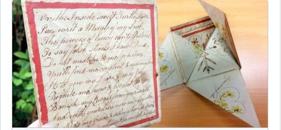 Пенсіонерка знайшла любовне послання, якому 236 років. 73-річна Енн Ітон, що живе в британському Стаффордширі, випадково знайшла визнання в коханні, написане в 1782 році.