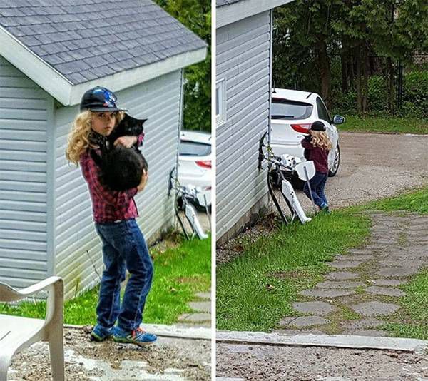 Фотографії як діти самі розважають себе і оточуючих. Ці малюки розважають себе і оточуючих.