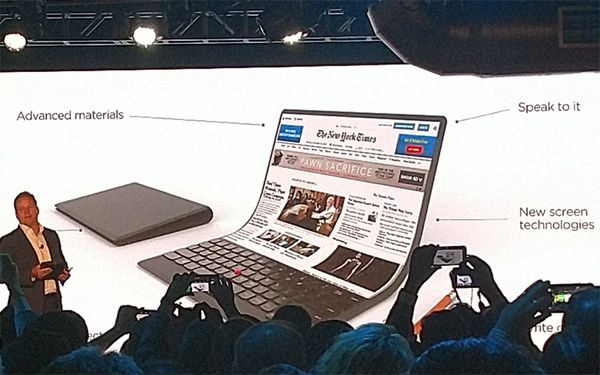 Samsung створить лептоп з повністю гнучким дисплеєм. На щорічній конференції для розробників Samsung Developer Conference компанія натякнула на плани щодо розробки гнучких лептопів.