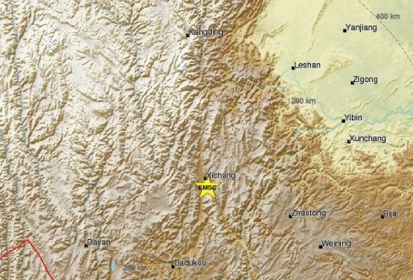 В Китаї произошло землетрусение магнітудою 5,4. Землетрус магнітудою 5.4 відбулося на півдні провінції Сичуань.