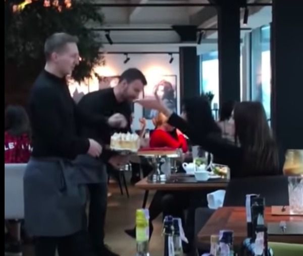 У київському ресторані «Guramma Italiana» відбувся надзвичайний інцидент: офіціант запустив тором в обличчя відвідувачки. Але не поспішайте його засуджувати!