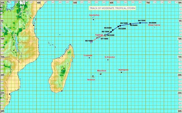 В Індійському океані сформувався новий тропічний циклон «Альсид». Можливі підтоплення прибережних районів.