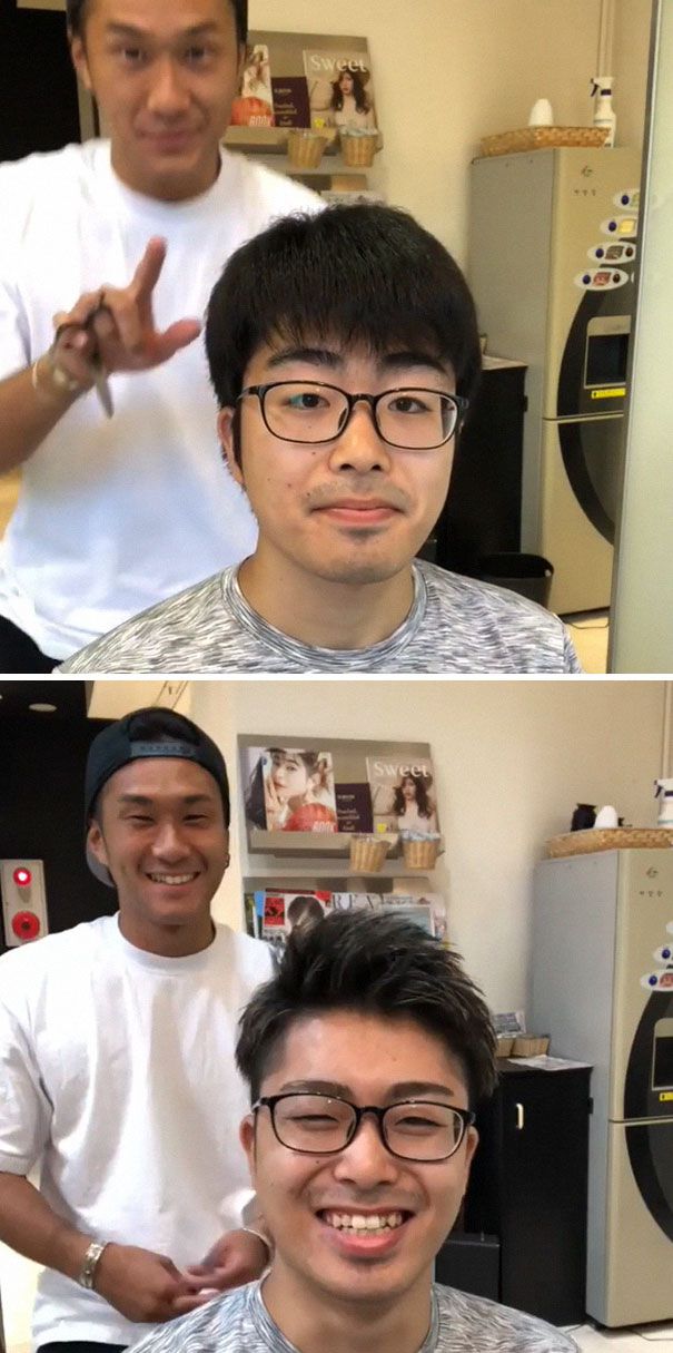 Чудеса перевтілення: ось як змінює людину нова стрижка. Японський перукар показує, наскільки круто міняються його клієнти після стрижки.