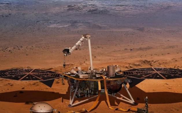 Безпілотник InSight стоїть на поверхні Марса під невеликим ухилом. Безпілотний марсіанський посадковий апарат NASA InSight після посадки на поверхню Марса виявився розташований на ній під невеликим ухилом, і експерти сподіваються, що це не вплине на працездатність апарата.