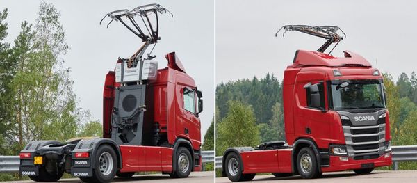 Гібридні вантажівки Scania вийдуть на електрифіковані дороги. Випробовування почнуться в Гессені на автобані А5.