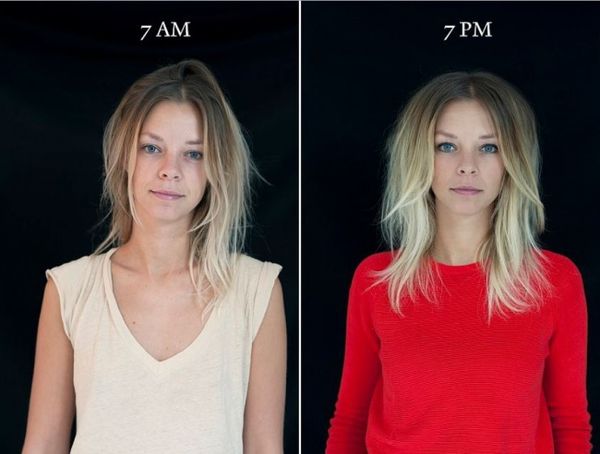 Як по-різному виглядають люди в 7 ранку і 7 вечора. Цікавий фотопроект.