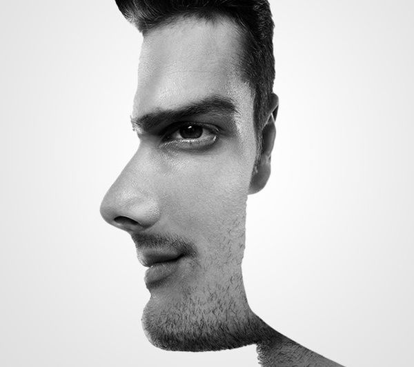 Що ви бачите на картинці – профіль чоловіка чи фронтальне зображення обличчя?. Цікавий психологічний тест.